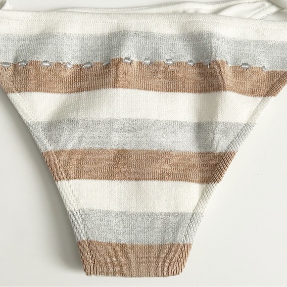 Tularosa Cream Bikini Bottom with Side Ties - Picture 6 of 7